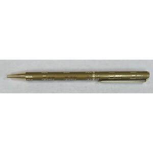 Buckingham Palace Engraved All Over Gold Twist Blue Ink Pen
